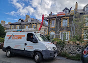 North Wales Roof Repairs company van on site in North Wales